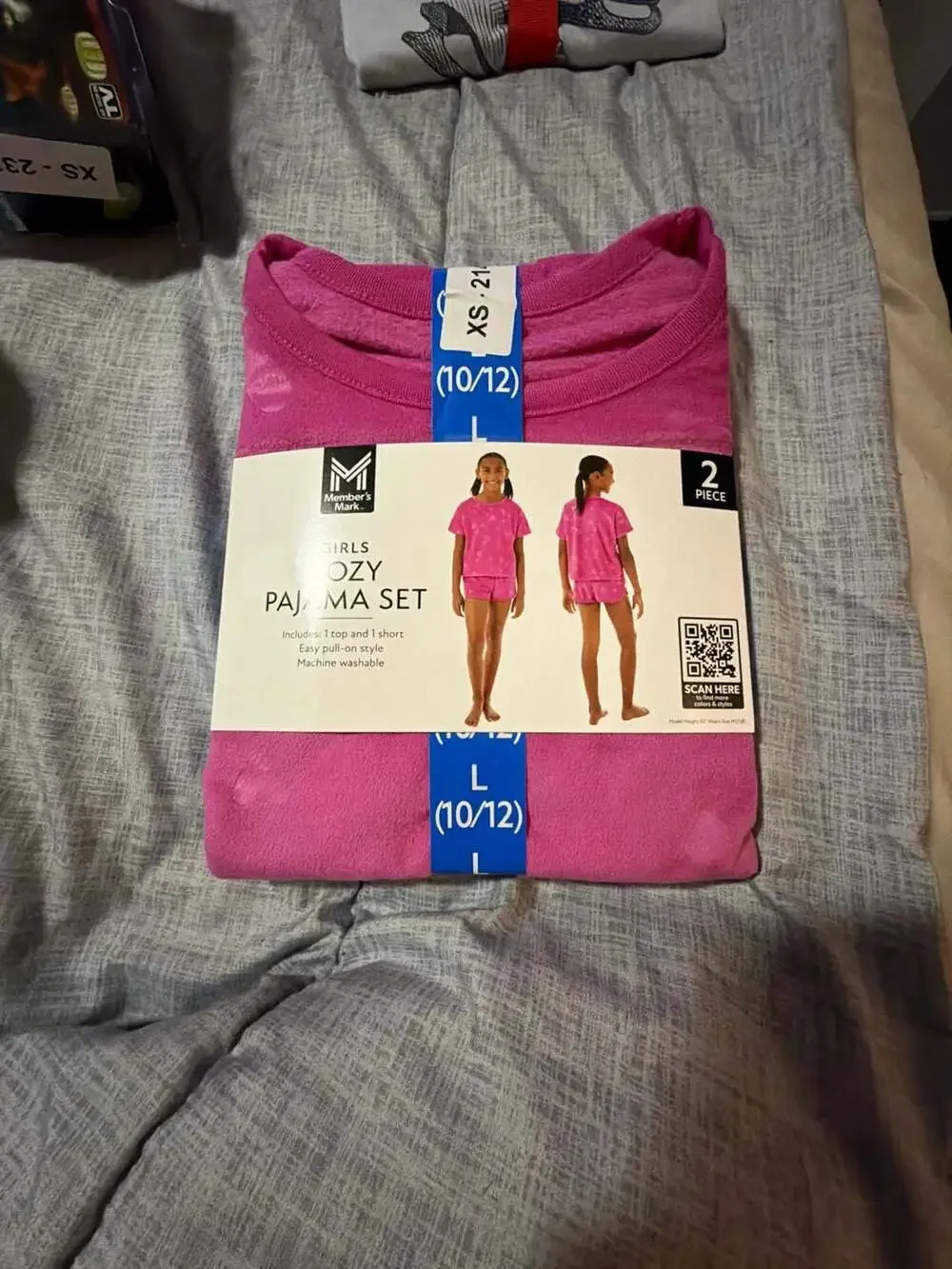 Member's Mark Girls Cozy Pajama Set Pink Size L (10/12)